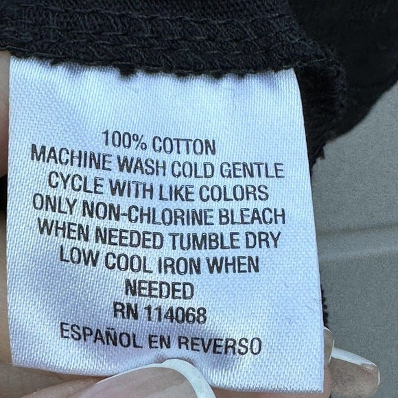 Style&co. Women's Plus Black Fog Crew Neck Top 100% Cotton NWT Size 1X - Picture 6 of 8